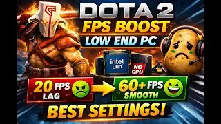 Dota 2 Best FPS Settings for Low End PC | Intel UHD | Potato Gaming Nepal 