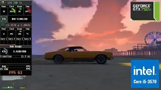 GTA 5 1080p All Settings Intel i5 3570 with GTX 750 ti  #gta #intel   #nvidia  #gaming