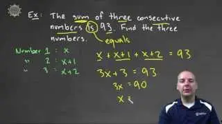 Consecutive Integers Sum: Example 1