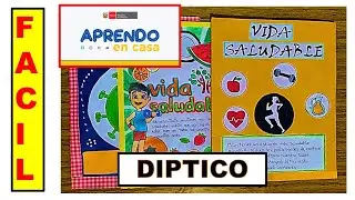 🔴☑ COMO HACER UN DIPTICO- APRENDO EN CASA- EDUCACION FISICA