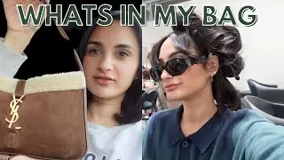 whats in my YSL shoulder bag and a salon blowout