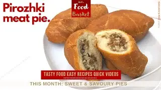 Pirozhki meat pie | Traditional Russian fried pie | Homemade Piroshki