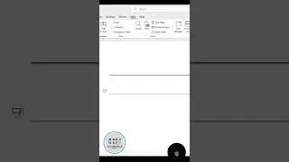 Shortcut To Draw Lines In MS Word- Telugu 