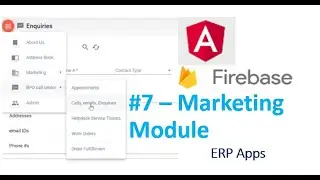 CRM cloud Marketing module #7 manage market campaign, leads, opportunity - Angular Firebase