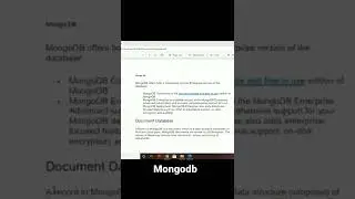 what is mongodb | nosql database  detailed video on channel