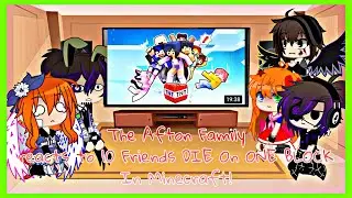 The Afton Family reacts to 10 Friends DIE On ONE BLOCK In Minecraft!