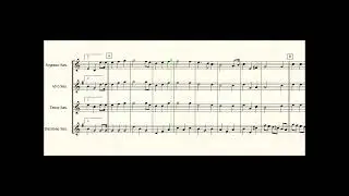 Anthems (USA & UK) for Saxophone quartet.