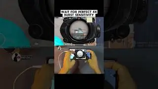 Bgmi Pubg Mobile 4x burst sensitivity #shorts