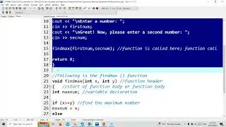 Functions in C++