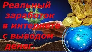 Реальный заработок в интернете с выводом денег.