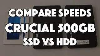 Crucial 500GB SSD - Speed Comparison with Data Transfers