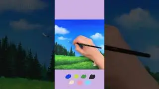 Acrylic Painting | Lovely scenery 💕🎈