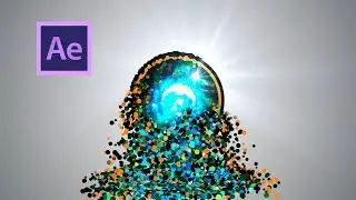 Логотип из частиц в After Effects.Появление логотипа из частиц
