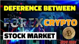 Deference between Crypto Stock Forex Market || Urdu Hindi