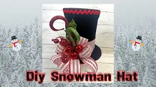 DIY Snowman Hat for your Christmas decorations