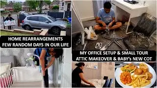 1st Few Days Back To UK..Rearranging & Organizing Home | My Home Office | SIHOO M18 Ergonomic Chair