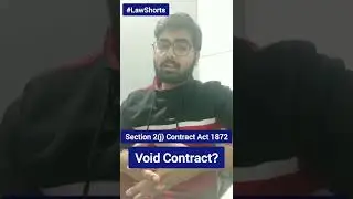 What is Void Contract? Contract Act 1872 