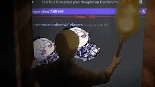 Mihoyo checking the Official Genshin Impact Discord (Anniversary Drama meme)