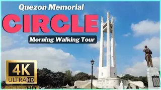 REFRESHING MORNING WALKING TOUR: Exploring Quezon Memorial Circle in Quezon City, Philippines 4K 🇵🇭