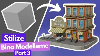 Stilize Bina Modelleme - Pencereler - Blender 3.3 - Part 3 