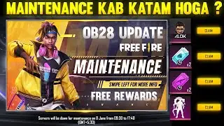 ob28 update free rewards | free fire maintenance break | 8 june update ff | maintenance free fire
