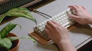 Grit Dune65 Typing Sounds | Cream Switches | Aluminum Plate
