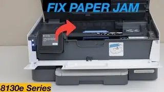 HP OfficeJet Pro 8130e Series Fix Paper Jam Easily.