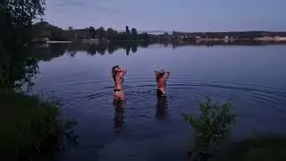 Evening swimming