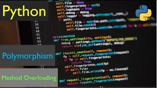Python polymorphism| Method Overloading in python| OOPs Concept polymorphism | Advance Python