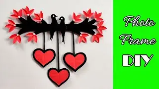 DIY Paper Photo Frame Making Easy tutorial / How to make a Unique Photo Frame at home