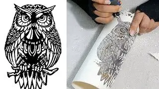 Aprenda fazer uma luminária de pvc coruja