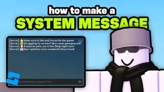 How to Make a System Message in Roblox Studio