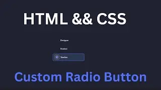How to create Custom Radio Button