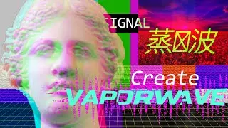 Photoshop: How to Create a VAPORWAVE Graphic.