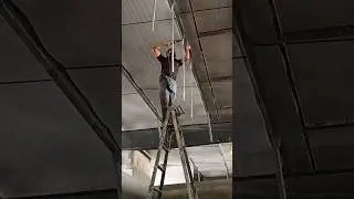 gypsum ceiling ingle installation!! false ceiling framing installation #trending #shortsfeed #short