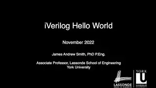 iVerilog Hello World