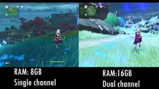 Genshin Impact 2.1 Intel i5 10400 intel UHD 630 | Comparison RAM 8GB VS 16GB