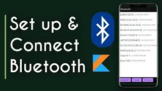 How to Get Pair List and Connect with Bluetooth in Android Programatically Kotlin | Android Studio
