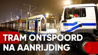 Botsing op trambaan IJburglaan (28-10-2024, Amsterdam)