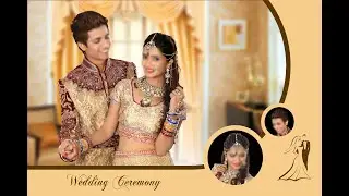 Wedding Album First & Last Page 12x18 Cover Pages  design Templates For Photoshop Download