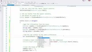 Xamarin Android Lesson 5 -  Persistent Data with Shared Preferences