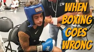 Amateur Boxer Dislocates Shoulder 1st Round