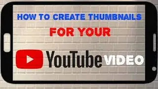 How To Make Custom Thumbnails  for YouTube  vides. by Tech sarthak