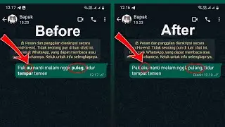 Cara Edit Pesan di Wa yg sudah Terkirim!
