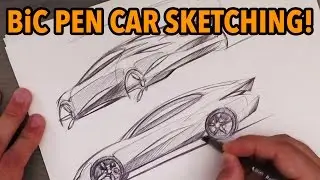 Industrial Design Sketching - Quick BiC Pen Car