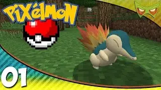 Pixelmon! - Minecraft Pokemon Mod - 01 - Cyndaquil
