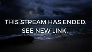 Ocean Waves on Sand | Stormy Beach at Night *This Stream has Ended. See New Link in Description*