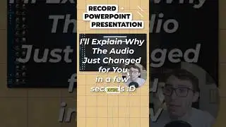 How to Record Yourself Presenting a PowerPoint #shorts