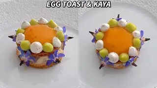 Fine Dining Egg Toast with Kaya & Whipped Brown Butter - Fancy Kaya Toast Recipe