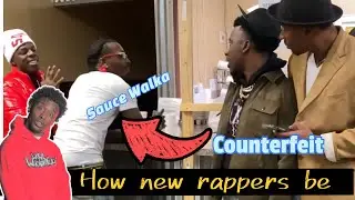 How up and coming rappers be when they see famous rappers!